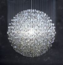 contemporary chandelier in reclaimed material OPTICAL STUART HAYGARTH
