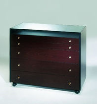contemporary chest of drawers with casters DOM by Studio Artelano ARTELANO
