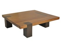 contemporary coffee table in reclaimed wood SQUARE TAMBURIL Rotsen Furniture
