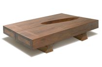 contemporary coffee table in reclaimed wood ELLIPSE Rotsen Furniture