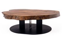 contemporary coffee table in reclaimed wood WALNUT SLAB  Rotsen Furniture