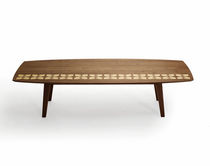 contemporary coffee table in solid wood BEACON bark