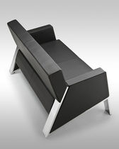 contemporary commercial leather sofa AUROS by Stefano Sandon&agrave; Leyform spa