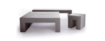 contemporary commercial polymer coffee table VIGNELLI LOW TABLE by Massimo Vignelli Heller