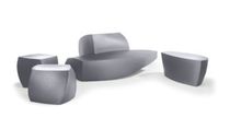 contemporary commercial polymer upholstered bench by Frank Gehry RIGHT TWIST CUBE Heller