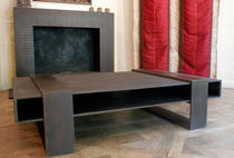 contemporary concrete coffee table SQKUB CROCO GALERIE TAPORO