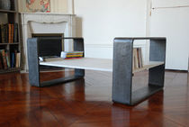 contemporary concrete coffee table SPACE KUB  GALERIE TAPORO