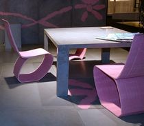 contemporary concrete table GA&Euml;L COMPACT CONCRETE