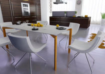 contemporary concrete table EDGE LOW INFO