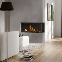 contemporary corner fireplace (gas closed hearth) BIDORE 95 Element4 B.V.