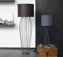 contemporary cotton floor lamp ROMEO & JULIA by Helmut Bovensmann ROLF BENZ