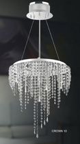 contemporary crystal pendant lamp CROWN 10 UNITED LIGHTS