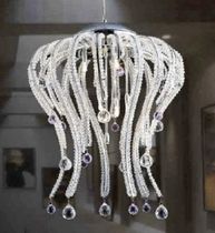 contemporary crystal pendant lamp LE OCTOPUS 9 UNITED LIGHTS