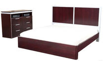 contemporary double bed FUSION W LEDA Furniture