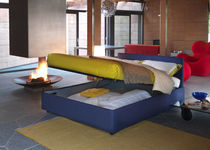 contemporary double bed with storage base PARKER noctis