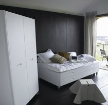 contemporary double bed with casters TRAVEL STUDIO Ligne Roset France