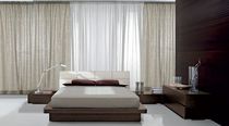 contemporary double bed with headboard upholstered in leather RELAX Tomasella Compas