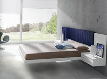 contemporary double bed with integrated bed-side table AERO  ANTAIX