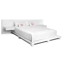 contemporary double bed with integrated bed-side table RIPOSO WENDELL CASTLE COLLECTION