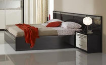 contemporary double bed with integrated bed-side table LORY FPM 