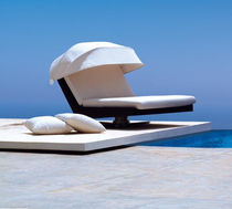contemporary double garden sun lounger BIARRITZ by Jorge Pensi TRICONFORT