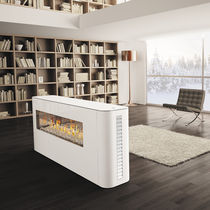 contemporary double-sided fireplace (gas closed hearth) Mobile Camino a Gas MILANO 80-130 ITALKERO