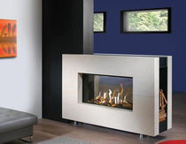 contemporary double-sided fireplace (gas closed hearth) FAIRO 105 TUNNEL Kal-fire