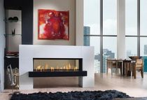 contemporary double-sided fireplace (gas closed hearth) FAIRO 140 TUNNEL Kal-fire