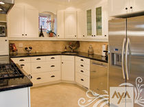 contemporary eco-friendly kitchen in certified wood (FSC Eco-label) NEWPORT MUSHROOM AYA kitchens