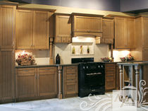 contemporary eco-friendly kitchen in certified wood (FSC Eco-label) MISSION HILL BLACKENED UMBER MAPLE AYA kitchens