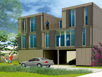 contemporary ecological wooden prefab house KT1.2 by Kieran Timberlake Livinghomes