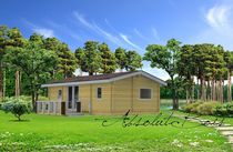 contemporary ecological wooden prefab house MOBILE-HOMES 34 ABSOLUT-BOIS
