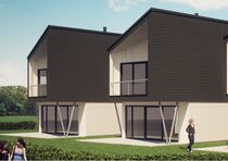contemporary ecological wooden prefab house STINE BYGGNOR PRODUCTION O&Uuml;