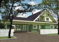 contemporary ecological wooden prefab house (traditional style) KASTAN PALMATIN Ltd.