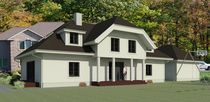 contemporary ecological wooden prefab house (traditional style) CHRISTIAN  BYGGNOR PRODUCTION O&Uuml;