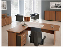 contemporary executive corner office desk OPUS MSL Interiors Ltd