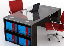 contemporary executive glass office desk V Swanky Design - Premium Contemporary Furniture