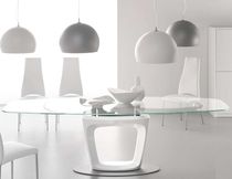 contemporary extending glass table ORBITAL by Pininfarina Calligaris Italian home design since 1923