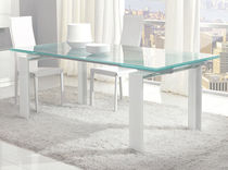 contemporary extending glass table STEP unico italia