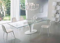 contemporary extending glass table SPIN Ciacci Kreaty