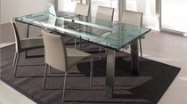 contemporary extending glass table EXTENS Ghekiere Industries