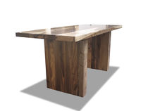 contemporary extending solid wood table Andre Table Costantini Design