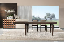 contemporary extending solid wood table MERLINO Besana