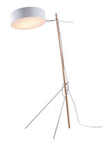 contemporary fabric floor lamp EXCEL by Rich Briliant Willing Triode Design