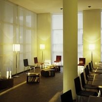 contemporary fiberglass floor lamp JONES by Uwe Fischer Serien