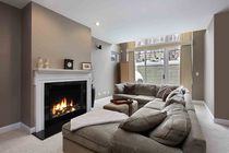 contemporary fireplace (gas closed hearth) LUNA GAS 1150V LOW m-design