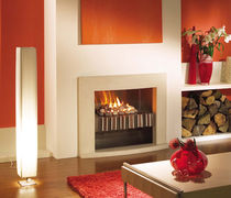 contemporary fireplace (gas closed hearth) PLATONIC SHELF Platonic Fireplace