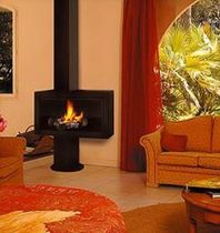 contemporary fireplace (wood-burning closed hearth) CANTAORA FLAM N' CO