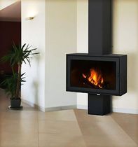 contemporary fireplace (wood-burning closed hearth) GALICIA FLAM N' CO