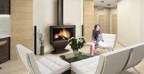 contemporary fireplace (wood-burning closed hearth) PANAMA FLAM N' CO